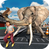 Angry Elephant City Attack icon