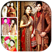 Indian Couple Wedding Suit أيقونة