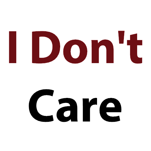 I Don't Care Quotes icon
