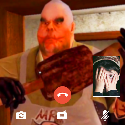 meat scary fake call simulation icon