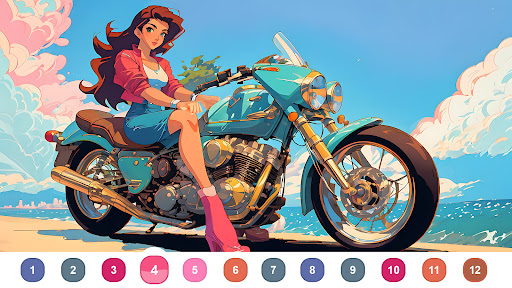 Anime Coloring-Color by Number screenshot 6