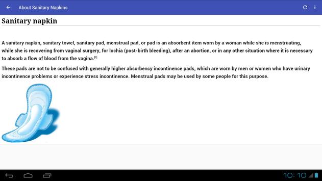 Tampons And Menstrual Pads screenshot 3