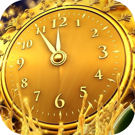 Gold Clock Live Wallpaper icon