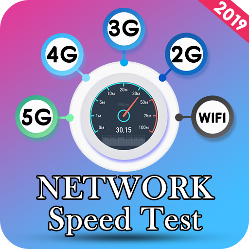 Wifi, 5G, 4G, 3G Net Speed Test Check - auto swift icon