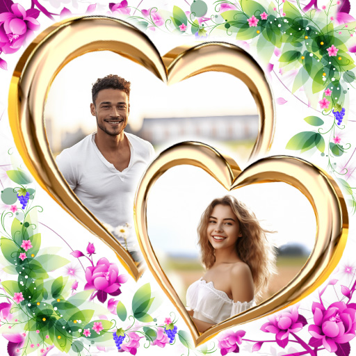 Photo frame app, collage maker icon