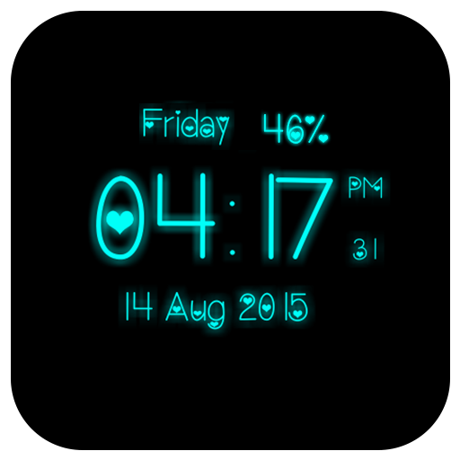 Love Digital Clock Live Wallpaper icon