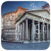 Rome weather widget/clock icon