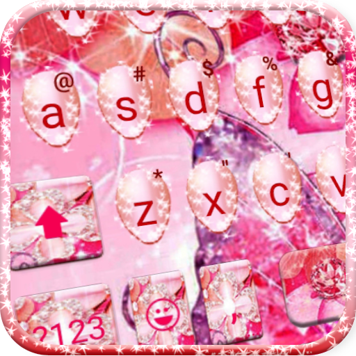 Luxury Floral Butterfly Keyboard Theme icon