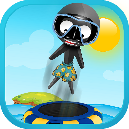 Stickman Water Trampoline Flip icon