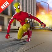 Super Spider Boy Superhero Fighting Robot War icon