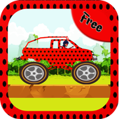 truck ladybug monster driving icon