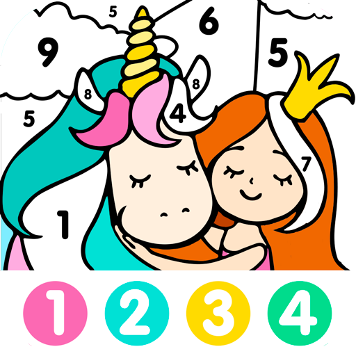 Color by Number for Girls icon