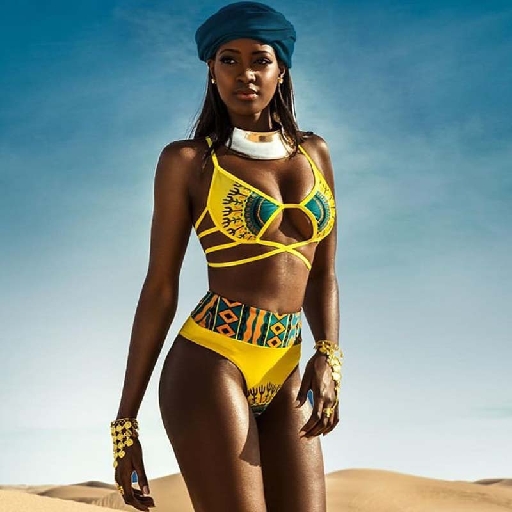 Sexy African bikini babe girls icon