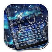 Blue Cracked Screen Keyboard icon