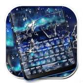 Blue Cracked Screen Keyboard on 9Apps