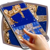 Lazy Leopard Cub Keyboard أيقونة