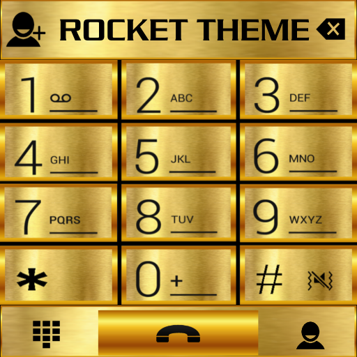 Theme Gold Metal RocketDial icon