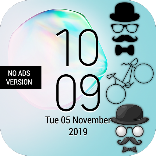 Galaxy S10 Plus | Note10 Plus Clock Widget Pro icon