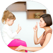 كيفية تأديب الأطفال أيقونة