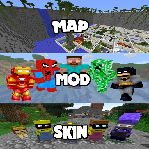 Maps Skins and Mods for Minecraft icon