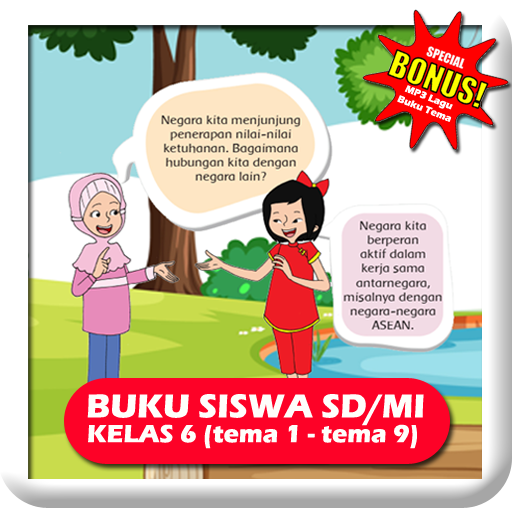 Buku Tema SD Kelas 6 Lengkap Tema 1- 9 K13 Rev2018 أيقونة