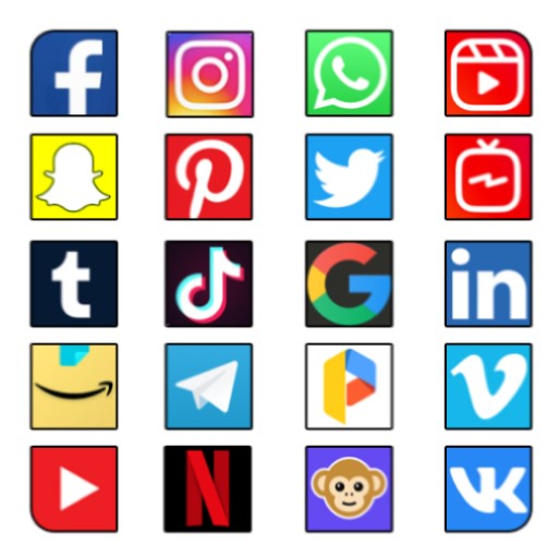 All Social Media Apps Network icon