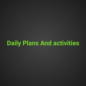 Daily plans and activities icon