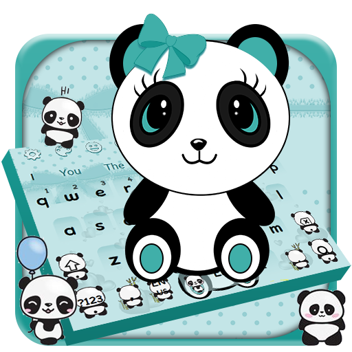 Kawaii Baby Panda Keyboard Theme icon