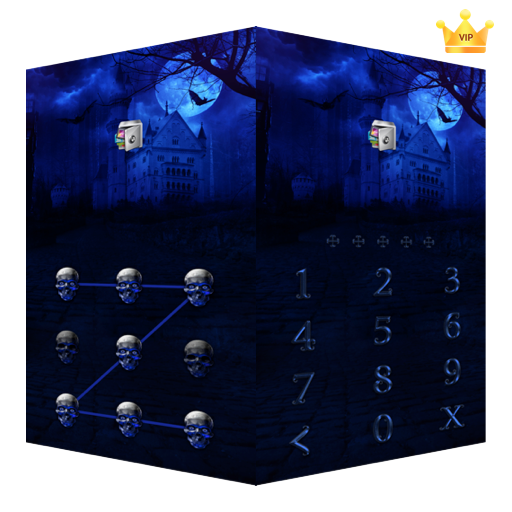 AppLock Live Theme Dark Castle – Paid Theme أيقونة