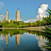 ثلاثة المعابد خلفيات أيقونة