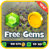 Unlimited Gems for COC Prank icon