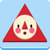 Triangle Face Fun Race