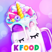 Rainbow Unicorn Milkshake: Cooking Games for Girls icon