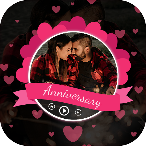 Anniversary video maker - Anniversary video status icon
