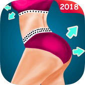 Training legs &amp; glutes hardwork female icon