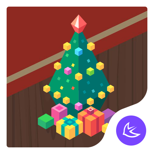 Merry Christmas tree gifts-APUS Launcher theme icon