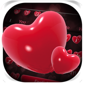 Red Heart Keyboard Theme icon