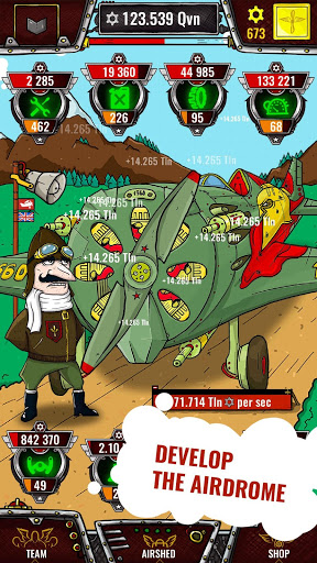 Aviator - idle clicker game screenshot 1