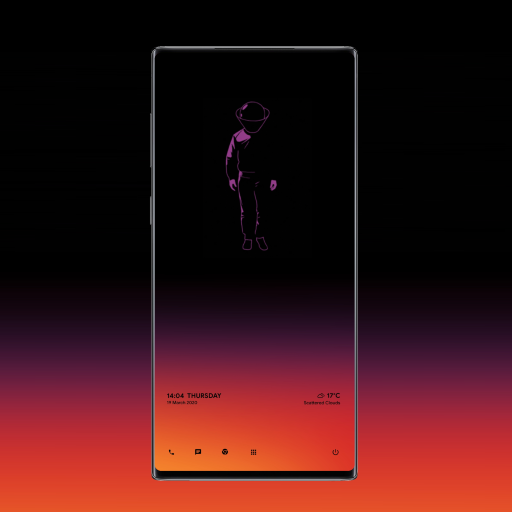 Animated KLWP theme WALKING أيقونة