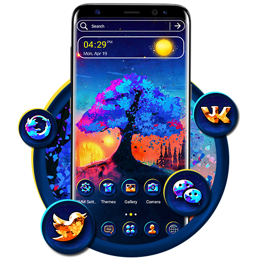 Abstract Sunrise Launcher Theme icon