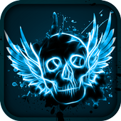 Skull &amp; Halloween Backgrounds أيقونة
