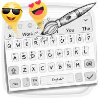 Simple Sketch Keyboard Theme📖 on 9Apps