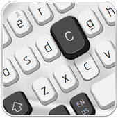 Черная белая клавиатура иконка