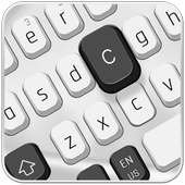 Черная белая клавиатура on 9Apps