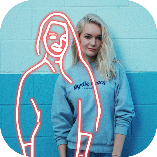 Neon Line: Light Photo Editor icon