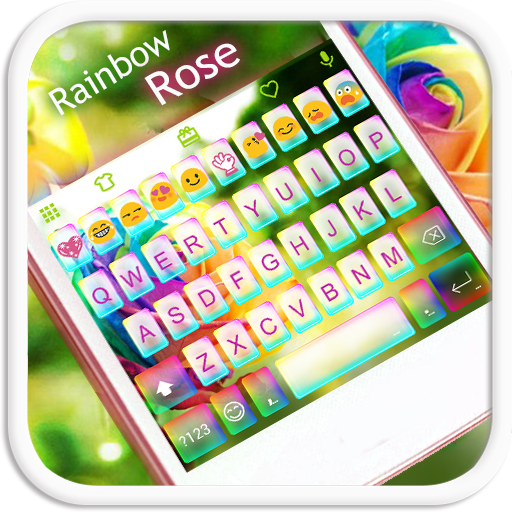 Rainbow Rose Emoji Keyboard icon