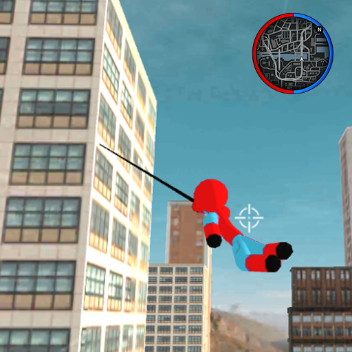 Flying spider stickman Hero: Vegas Gangstar mafia icon