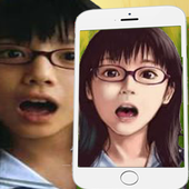 anime face manga icon