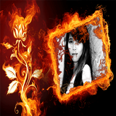 Fire With Photo Frame icon