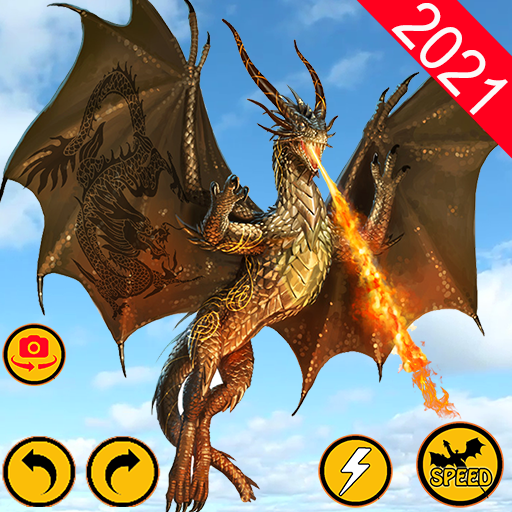 Real Dragon Flying Battle Race icon